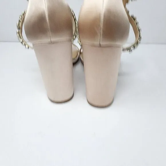 Jewel by Badgley Mischka Women's Heeled Sandal Light Peach, Women's Size 10