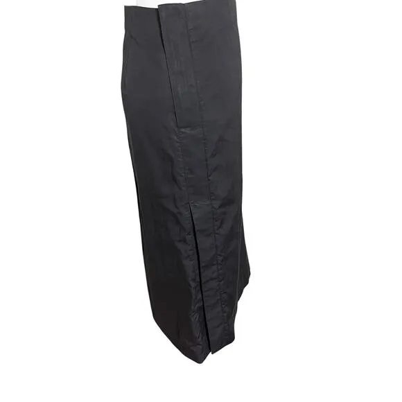 Jil Sander Italian Black pencil Skirt Cotton Bleed Size 36 Minimal Luxe