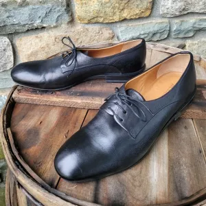 Jill Sander Leather Oxfords Black