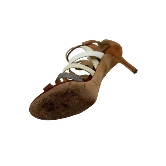 Jimmy Choo Color Block Gladiator Buckle High Heels $1000 Retail