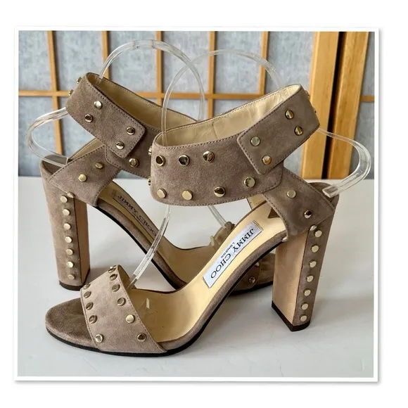 Jimmy Choo Veto Studded Block Heels