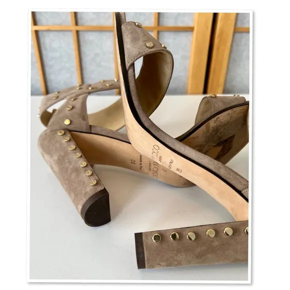 Jimmy Choo Veto Studded Block Heels