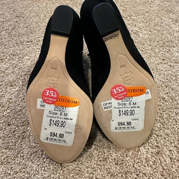 Joan &amp; David Open Toe Wedged Heels