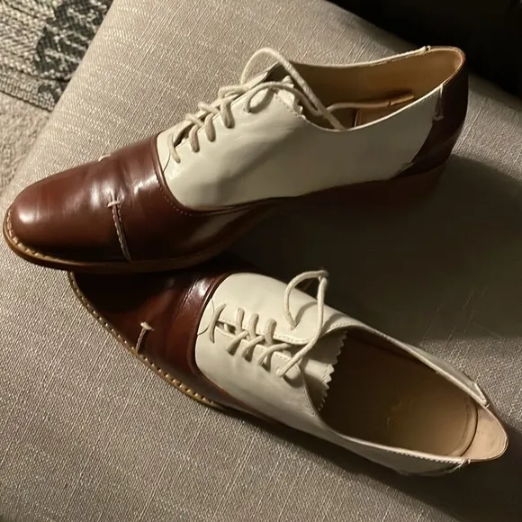 Joan &amp; David Vintage Look Preppy Women’s Oxfords 1920s Style Two-Toned S…
