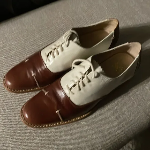 Joan &amp; David Vintage Look Preppy Women’s Oxfords 1920s Style Two-Toned S…