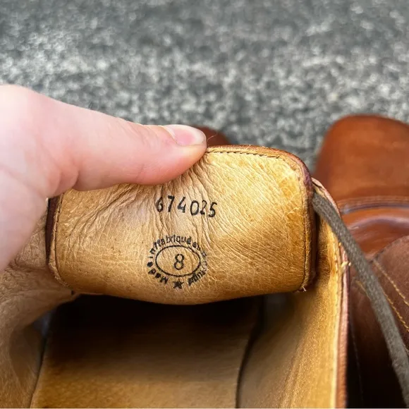 John Fluevog Brown Leather Lace Up Oxfords
