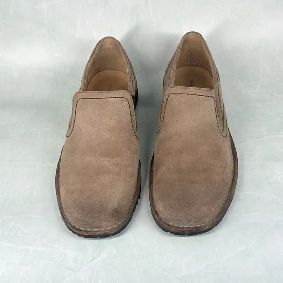 John Varvatos Shoes Mens Size 13 Oxfords Slip On Loafers Brown Tan Suede Leather
