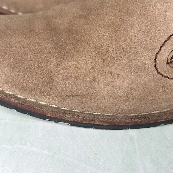 John Varvatos Shoes Mens Size 13 Oxfords Slip On Loafers Brown Tan Suede Leather