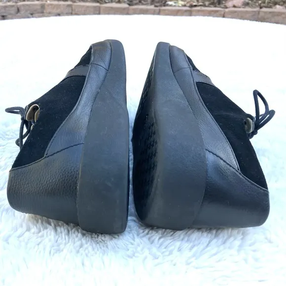 Johnny Famous Leather Suede Black Oxfords Sz 12