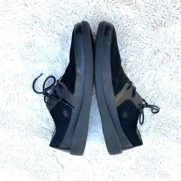 Johnny Famous Leather Suede Black Oxfords Sz 12