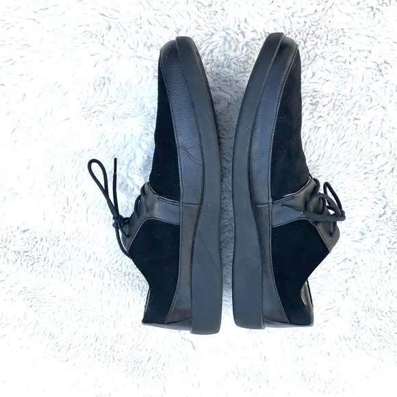 Johnny Famous Leather Suede Black Oxfords Sz 12