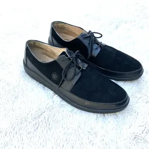 Johnny Famous Leather Suede Black Oxfords Sz 12
