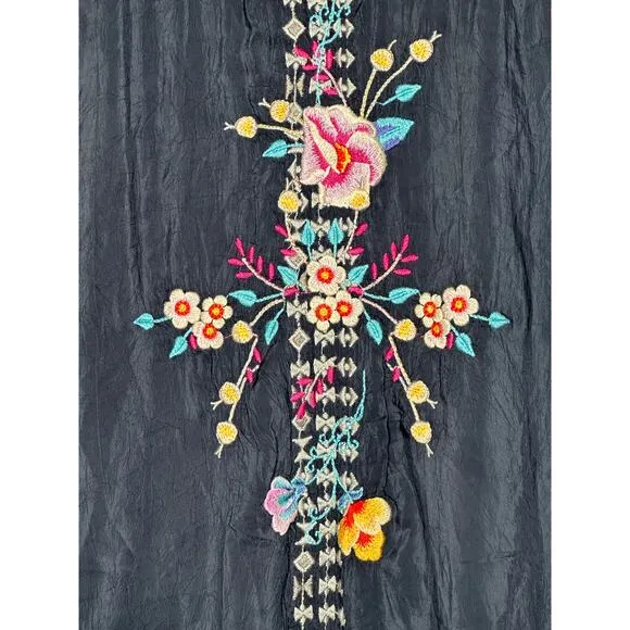 Johnny Was Keva Floral Embroidered Dress XS C 38320-4‎