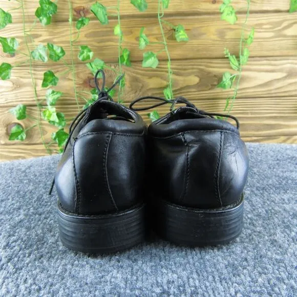 Johnston &amp; Murphy 20-2125 Men Derby Oxfords Shoes Black Leather Lace Up Size 8 M