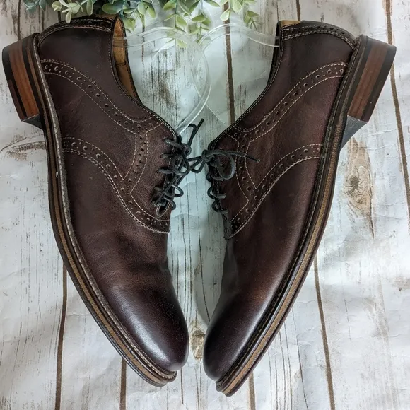 Johnston &amp; Murphy Brown Leather Oxfords