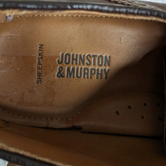 Johnston &amp; Murphy Brown Leather Oxfords