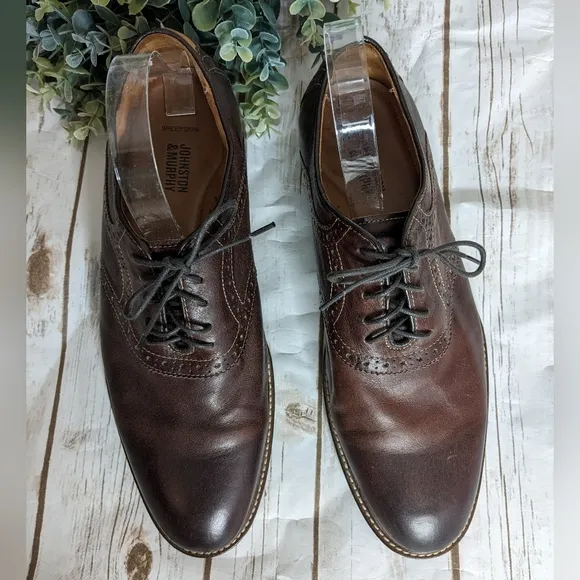 Johnston &amp; Murphy Brown Leather Oxfords