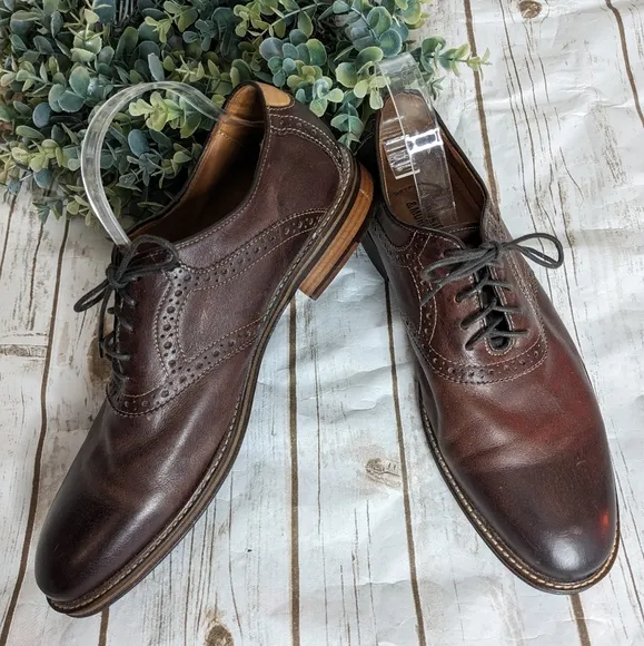 Johnston &amp; Murphy Brown Leather Oxfords