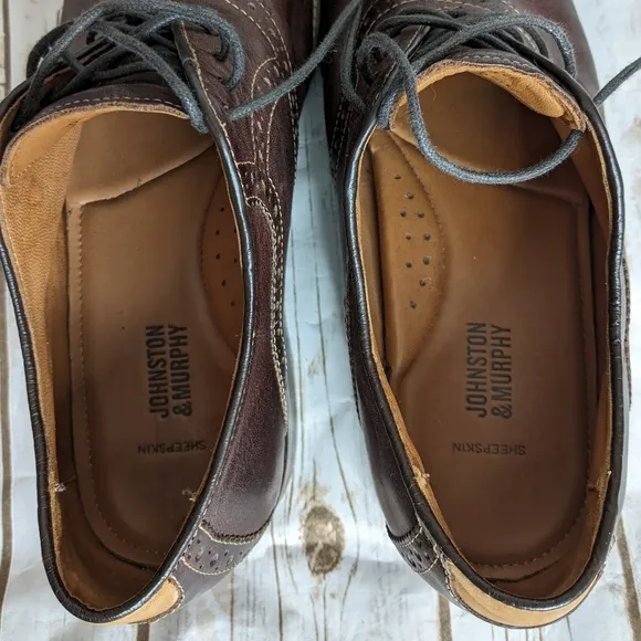 Johnston &amp; Murphy Brown Leather Oxfords