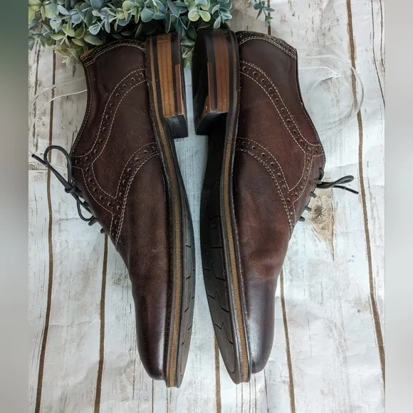 Johnston &amp; Murphy Brown Leather Oxfords