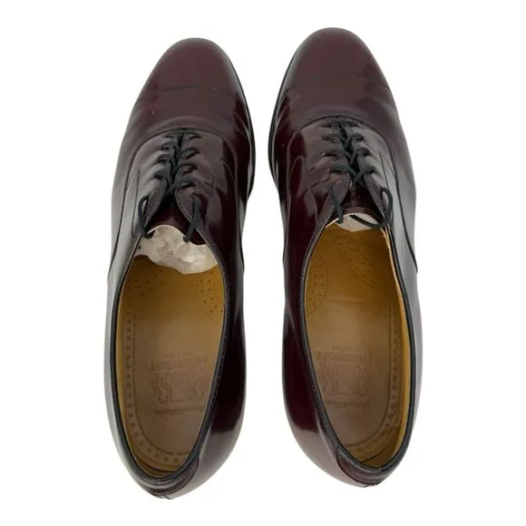 JOHNSTON &amp; MURPHY Captoe USA Aristocraft Burgundy Leather 10.5 D/B
