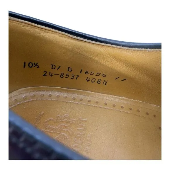 JOHNSTON &amp; MURPHY Captoe USA Aristocraft Burgundy Leather 10.5 D/B