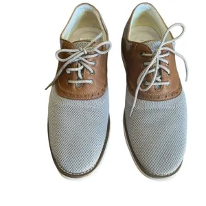 JOHNSTON &amp; MURPHY Gray Mesh and Brown Leather Saddle Oxfords Men’s Size 9​​​​​