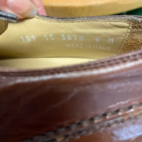 Johnston &amp; Murphy Leather Oxfords Made In Italy