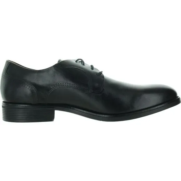 Johnston &amp; Murphy Mens Black Memory Foam Leather Oxfords NWOB
