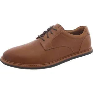 Johnston &amp; Murphy Mens Braydon Tan Leather Lightweight Oxfords Shoes NWOB