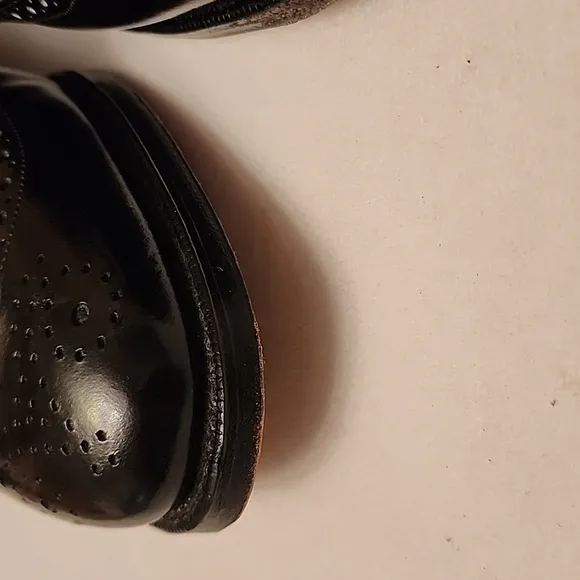 Johnston &amp; Murphy Optima Black Leather Tassle Oxfords Shoes