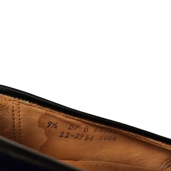 Johnston &amp; Murphy Optima Black Leather Tassle Oxfords Shoes