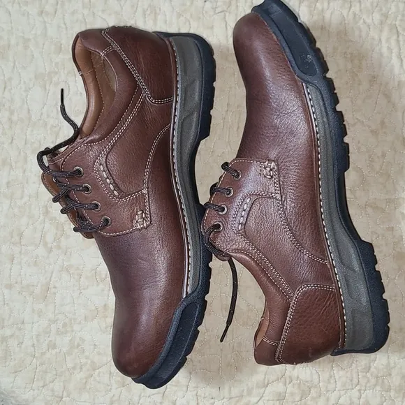 Johnston &amp; Murphy Rutledge Oxfords Shoe's Brown Leather Size 10