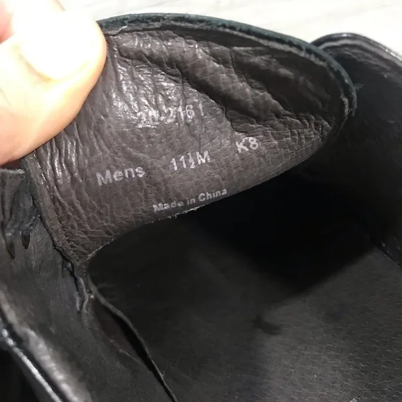 Johnston &amp; Murphy size 12.5 Waterproof Black Leathet Stanton Lace Oxfords