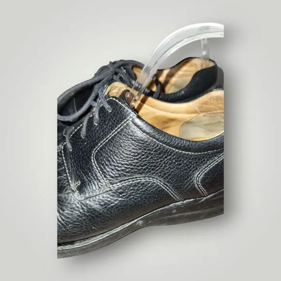 Johnston &amp; Murphy Shuler Bicycle Oxfords Leather 20-7222 Black Lace up size 10