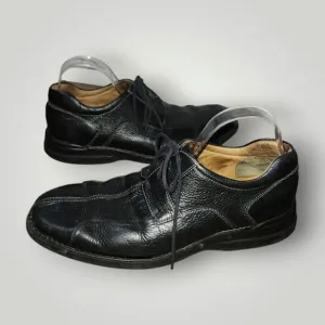 Johnston &amp; Murphy Shuler Bicycle Oxfords Leather 20-7222 Black Lace up size 10