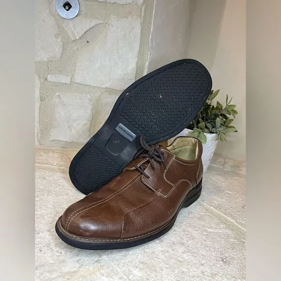 Johnston &amp; Murphy Shuler Bicycle dark brown Oxfords sz 11.5