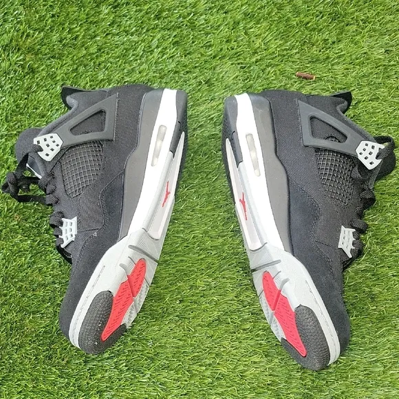Jordan 4 Black Canvas Sneakers Iconic Design