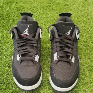 Jordan 4 Black Canvas Sneakers Iconic Design