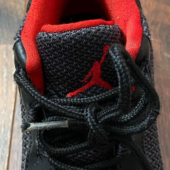 Jordan Academy 11C youth black red white basketball shoes