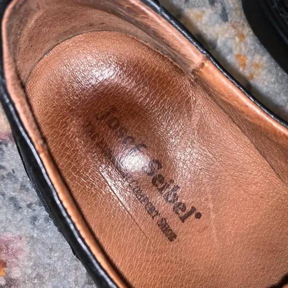 Josef Siebel Black Leather WALT Men’s Dress Shoes Size 9.5-10 Used