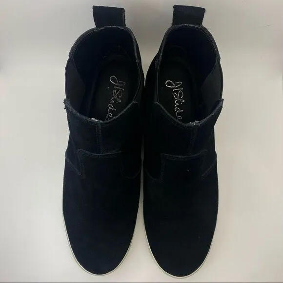 J/SLIDES Sami Suede Platform Booties