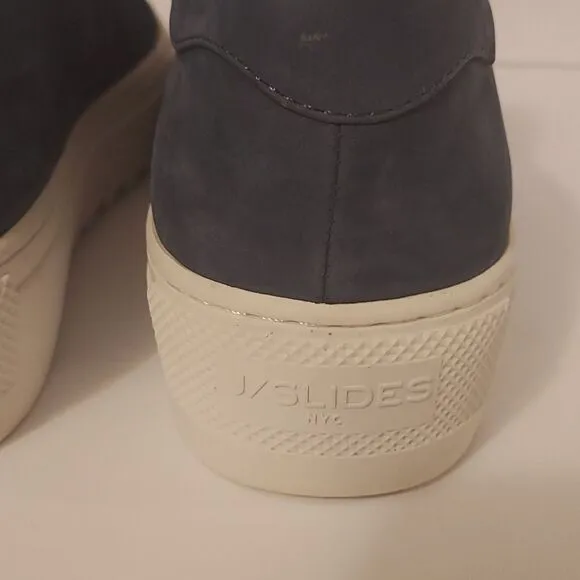 J/Slides Slip On Sneaker Blue Size 7 Leather
