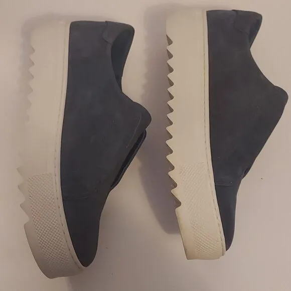 J/Slides Slip On Sneaker Blue Size 7 Leather