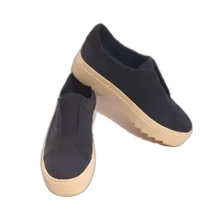 J/Slides Slip On Sneaker Blue Size 7 Leather