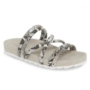 J/SLIDES TESS EMBOSSED STRAPPY SLIDE SANDAL SZ 6.5- NIB!