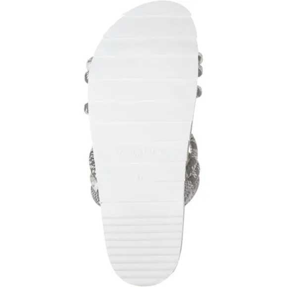 J/SLIDES TESS EMBOSSED STRAPPY SLIDE SANDAL SZ 6.5- NIB!