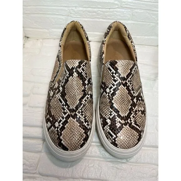 J/Slides NYC Cleo Snake Print Leather