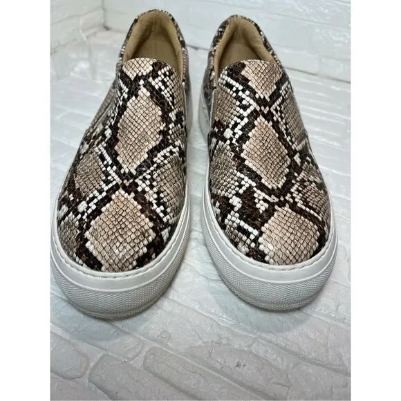 J/Slides NYC Cleo Snake Print Leather