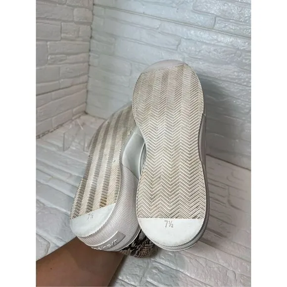 J/Slides NYC Cleo Snake Print Leather
